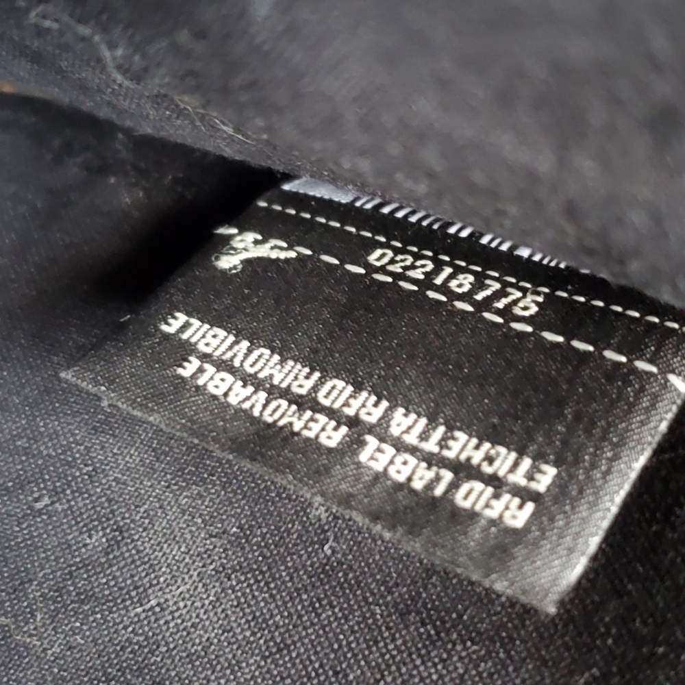 Fendi Black Leather Mink-Trimmed Silver Studded Karlito Pouch - Picture 12 of 12